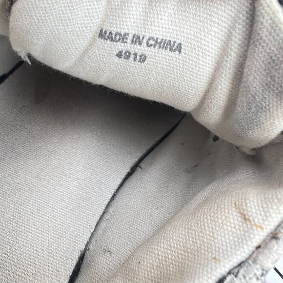 All Saints Trish Women Size EU 38 US 8 Beige Leather Snakeskin Print Shoe - Picture 12 of 14